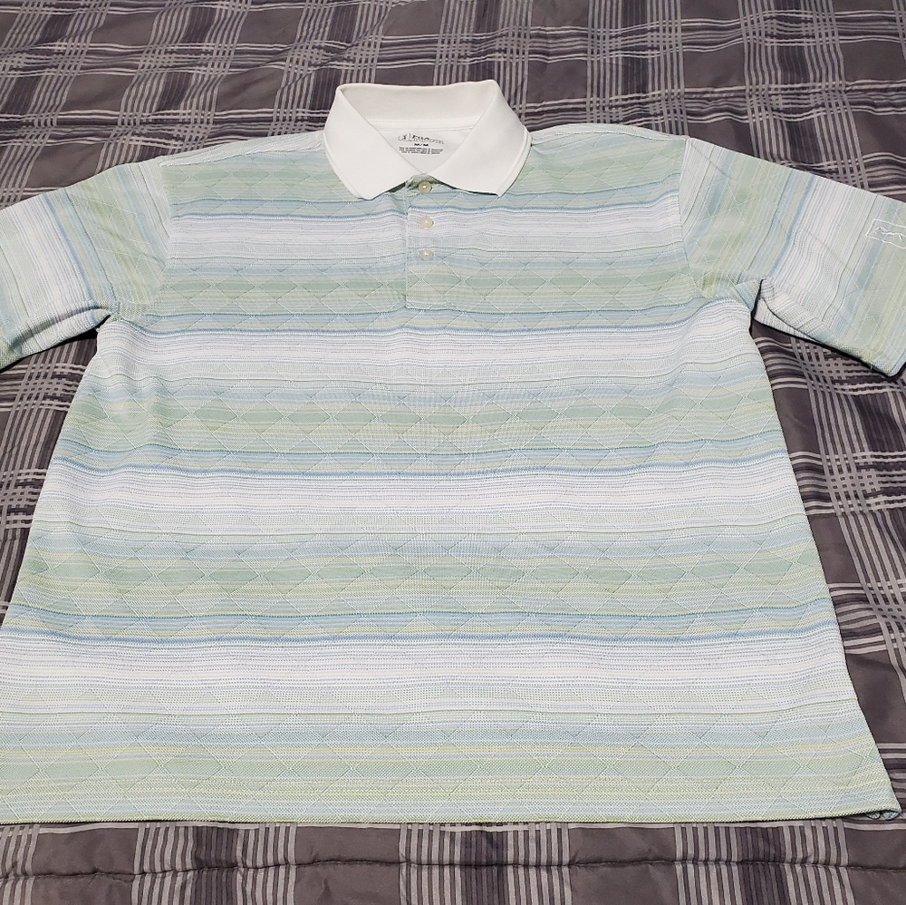 PGA Tour Performance Golf Polo Shirt Sz M